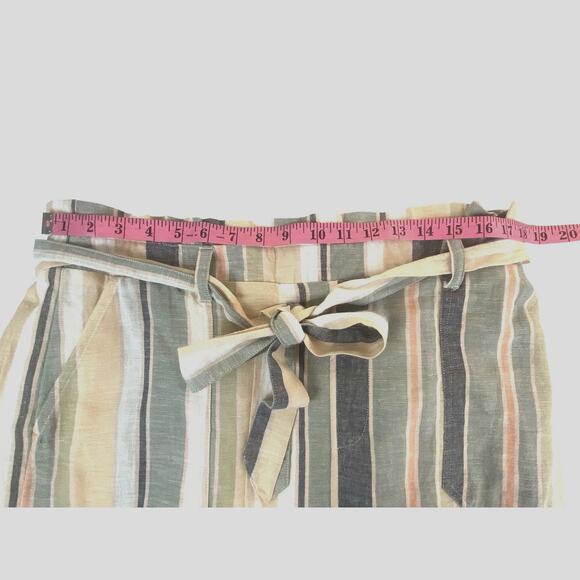 American Eagle Paperbag  Lined Linen Blend Mini Skirt with Pockets  NEW Size XL - Picture 4 of 8